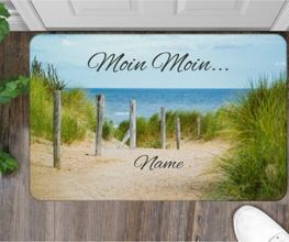 Fußmatte mit Foto bedrucken – Das Geschenk zum Einzug. Schmutzunempfindlich mit rutschfester Unterseite