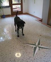 Terrazzo mit Windrose