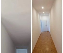 abgehängte Decke mit Spots