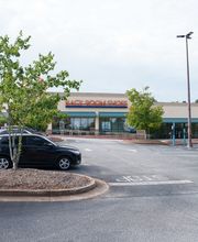 Parking Lot Entrance with Signage