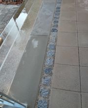 Betonstufen mit Pflaster