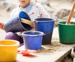 Matschküche im Montessori Kinderhaus Starnberg