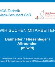 Bauhelfer / Fliesenleger / Allrounder (m/w/d)