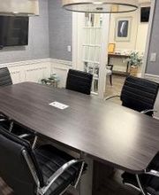 Internal conference desk at The Law Offices of Scott Gross