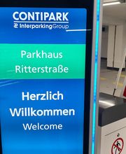Parkhaus Ritterstraße Bielefeld Einfahrtsdisplay