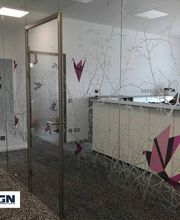 Raumgestaltung mit Glasdekorfolie