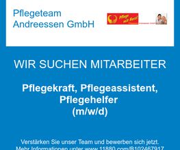 Pflegekraft, Pflegeassistent, Pflegehelfer (m/w/d)