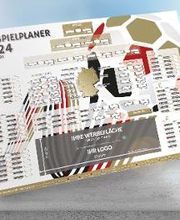 EM Wandplaner 2024 mit Logo - Wave Edition