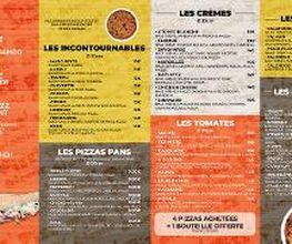 Menu pizz'Atomic