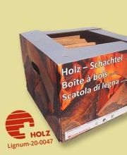 Schachtel mit Buchenbrennholz 15 kg
SCHACHTEL MIT BUCHENBRENNHOLZ 15 KG
Die Brennholz-Schachtel 15 kg ist eine solide Kartonschachtel gefüllt mit Holz-Scheiten in wahlweise 25 cm oder 33 cm Länge aus erstklassigem Schweizer Buchenholz.

Scheitlänge: Wa