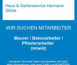 Maurer / Betonarbeiter / Pflasterarbeiter (m/w/d)