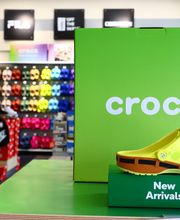 Shot of Popular Brand Section (I.e. Croc Shoe Wall)