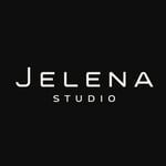 Jelena Studio Logo weiße Schrift auf schwarzem Hintergrund