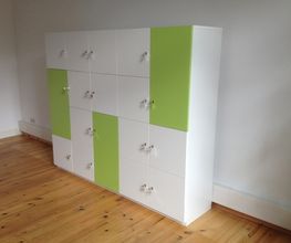 Abschließbarer Spind vom Tischler