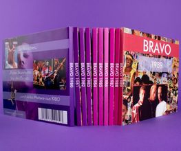 Die kompletten Ausgaben Jahre 1980 bis 1989 des BRAVO Magazins auf jeweils einer DVD. Alle Ausgaben sind vollständig - inklusive aller Seiten, Starschnitte, Poster und Titelbilder.