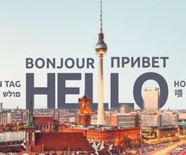 Mehrsprachiges Berlin-Panorama-Banner für berlintc.de
