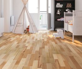 TARIMA FLOTANTE HAYA FORESTAL.
BEECH FORESTAL (3-STRIP) ENGINEERED HARDWOOD FLOORING.