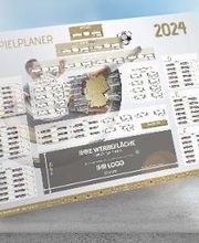 EM Wandplaner 2024 mit Logo - White Edition