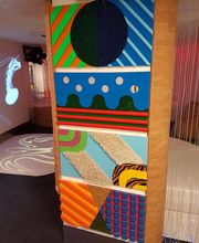 Panel táctil sensorial, para la estimulación táctil, puede estar suspendido en pared o bien en el suelo para la estimulación táctil en los pies