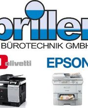 Bei Priller Bürotechnik, können Sie Geräte von Brother, Epson, Kyocera, Lexmark, Olivetti und Samsung, Kaufen, Mieten oder Leasen. Optional können Sie einen Service Vertrag abschließen.