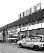 Onze bedrijfslokatie in het centrum van Cuijk begin jaren '80