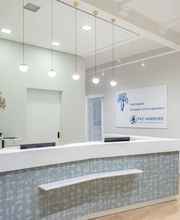 Orthopaedie Zentrum Eppendorf Tresen im Eingang