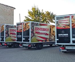 Fahrzeugbeschriftung - LKW-Flottenbeschriftung, Vollfolierung. Produziert von Werbung Werker aus Dresden.