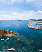 Mallorca Punta Negra and Puerto Portal drone view