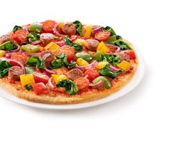 MUNDFEIN vegane Pizza Valeria mit pflanzlicher Merguez von Redefine Meat