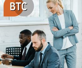 BTC Business-Team im Büro.