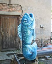 Dekorations- und Figurenbau - Dekorationsfisch aus Styropor. Produziert von Werbung Werker aus Dresden.