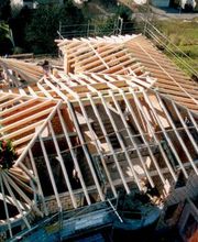 Bau eines Holzdaches