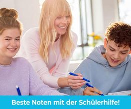 Das Ziel unserer Nachhilfe in der Schülerhilfe Hemer ist die Notenverbesserung Ihres Kindes. Gemeinsam schaffen wir das!