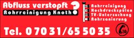 Rohrreinigung Knoth