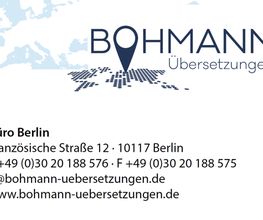 Bohmann Übersetzungen Berlin