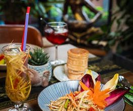 Papayasalat im thailändischen Restaurant in Nürnberg