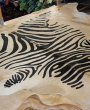 Koeienhuid met zebraprint
