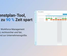 Planerio Dienstplan-Tool spart bis zu 90 % Zeit bei der Dienstplanung