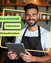 Gastronom mit Tablet optimiert Einkauf, Lager & Preise. Gastronovi digitalisiert Warenwirtschaft für effiziente Kalkulation, weniger Verluste & mehr Gewinn in der Gastronomie.
