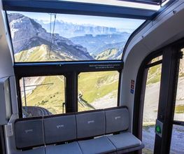 Steilste Zahnradbahn der Welt von innen