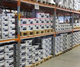 Standortbild Innenraum Lager MEGA eG Osnabrück, Großhandel für Maler, Bodenleger und Stuckateure