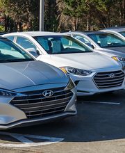 Sedan's Parked in a Row