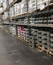 Standortbild Innenraum Lager, MEGA eG Berlin-Charlottenburg, Großhandel für Maler, Bodenleger und Stuckateure