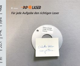 PiP Lasertechnik und Systeme. Etiketten kleben war gestern. Produktkennzeichnung Heute mit Lasertechnik. Dauerhaft und präzise.