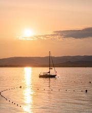 Cheval Blanc St-Tropez - vue sur la mer au coucher du soleil