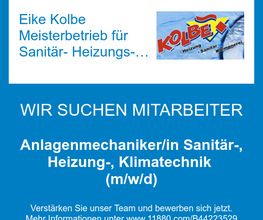 Anlagenmechaniker/in Sanitär-, Heizung-, Klimatechnik (m/w/d)