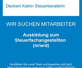 Ausbildung zum Steuerfachangestellten (m/w/d)