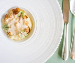 Hauptgericht im Gourmetrestaurant Silberdistel.