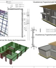 Neubau EFH - 3D Modell - Schal- und Bewehrungsplanung, FEM