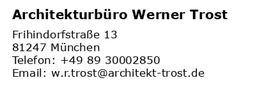 Architekturbüro Werner Trost